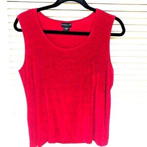 Citiknits‎ Raspberry Slinky Travel Knit Tank Top Women's M Wrinkle Resistant